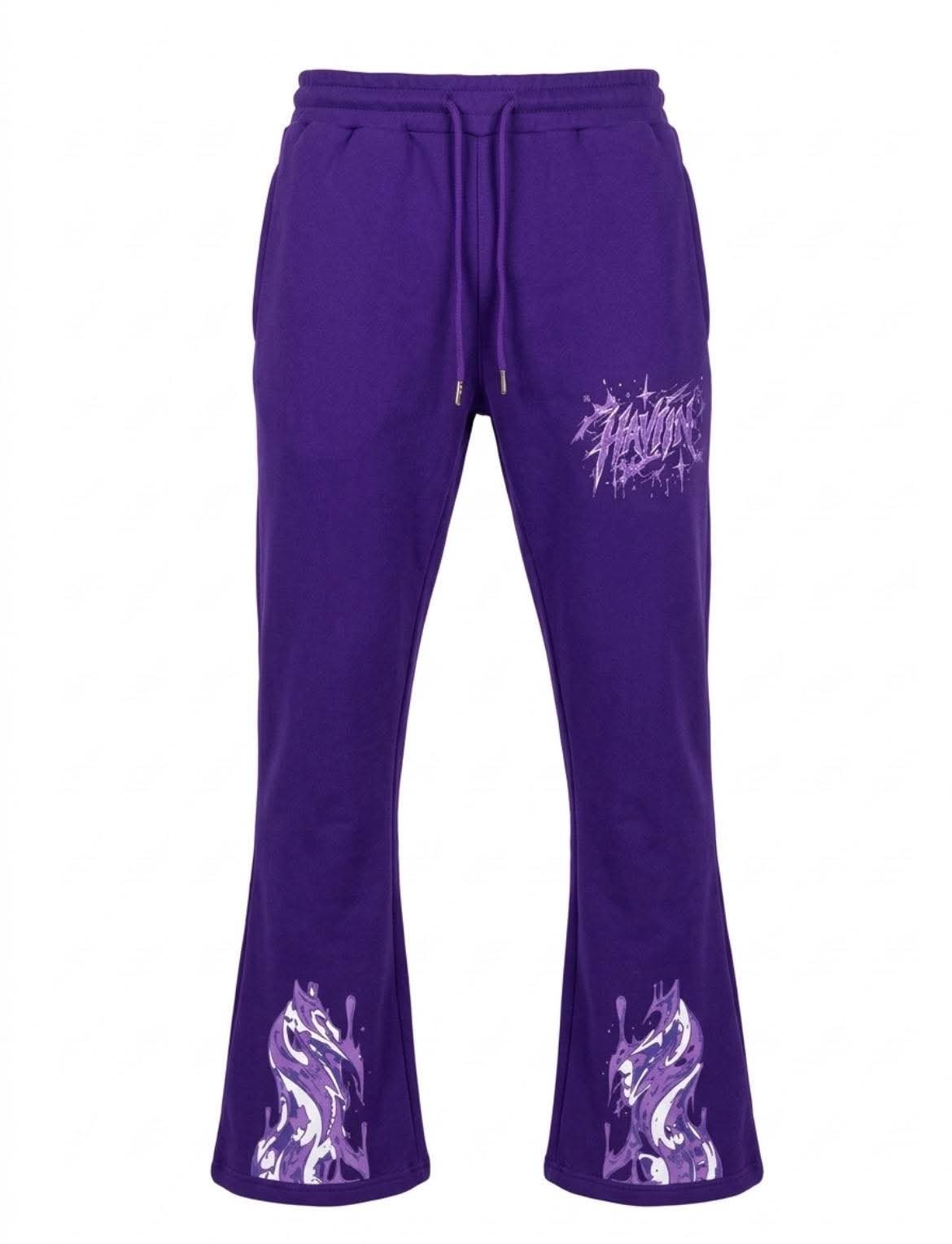 Haviin hoodie and stacked pants set
